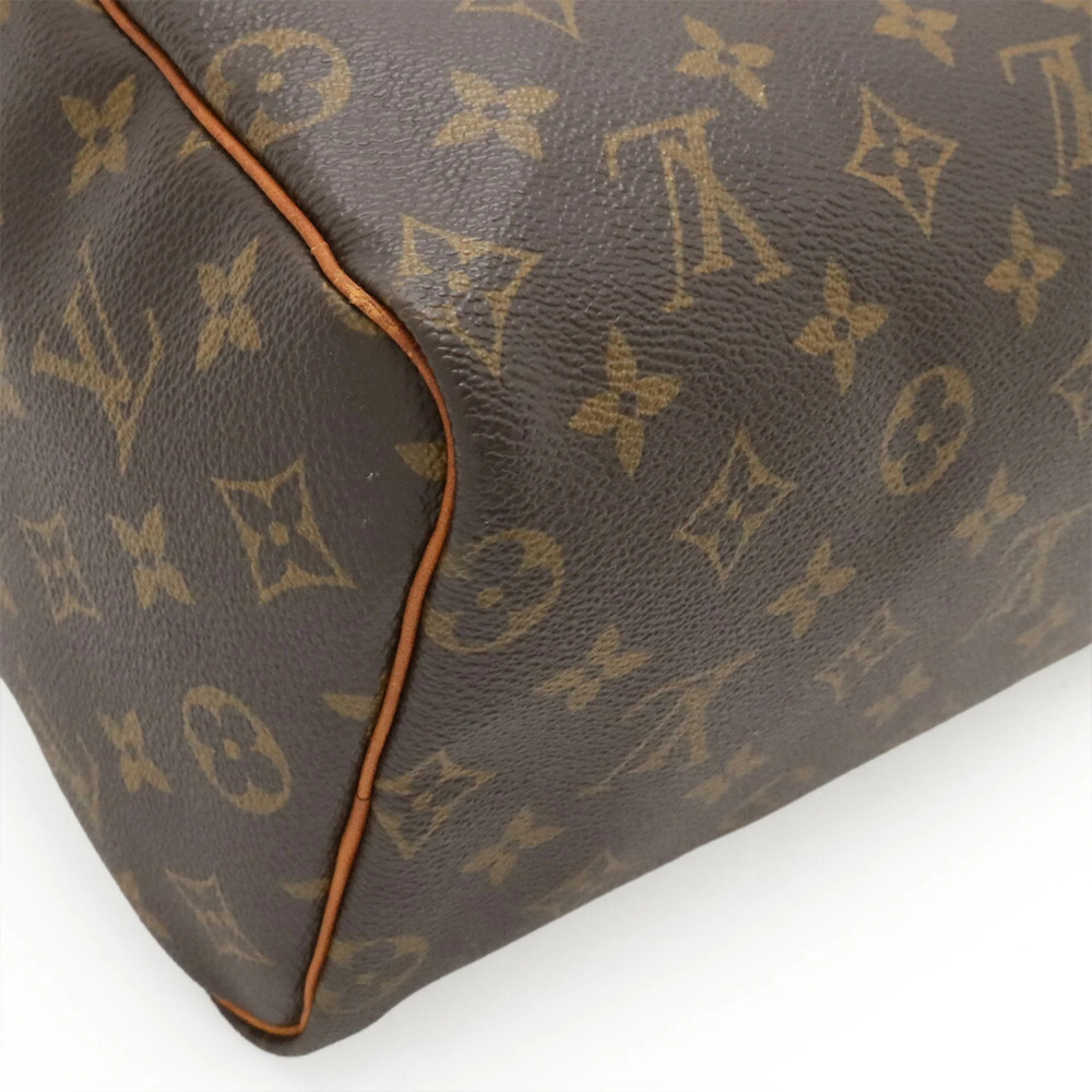 LOUIS VUITTON Authentic Brown Monogram Speedy 25 Boston Bag - Picture 5 of 10
